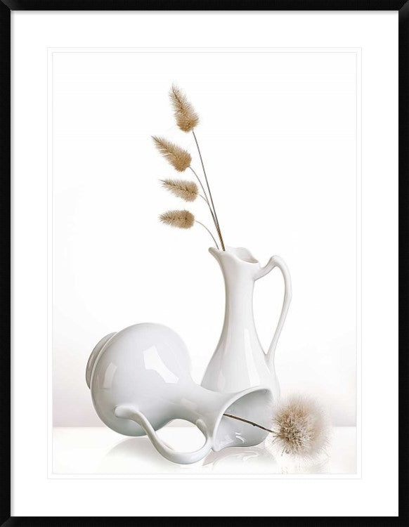 "White" Framed Digital Print by Aida Ianeva, 29x38"