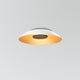 Volo LED Flush Mount, Cava, White/Brushed Brass/Brown Leather/Walnut, 2700K