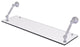 Waverly Place 30" Floating Glass Shelf, Satin Chrome
