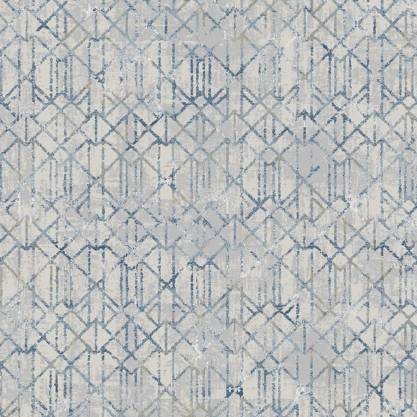 Castilla Gray And Multicolor Area Rug, 9X12.10