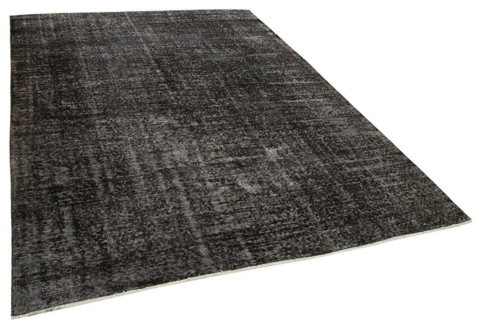 Rug N Carpet - Handmade Oriental 6' 7" x 9' 2" Vintage Overdyed Area Rug