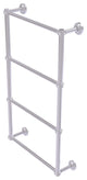 Dottingham 4 Tier 30" Ladder Towel Bar with Groovy Detail, Satin Chrome