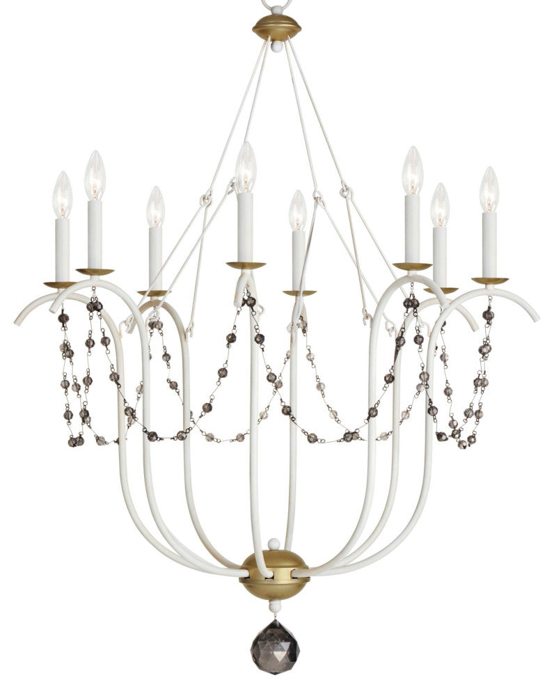 Maxim 20488 Formosa 8 Light 32"W Taper Candle Style Chandelier - Ecru /