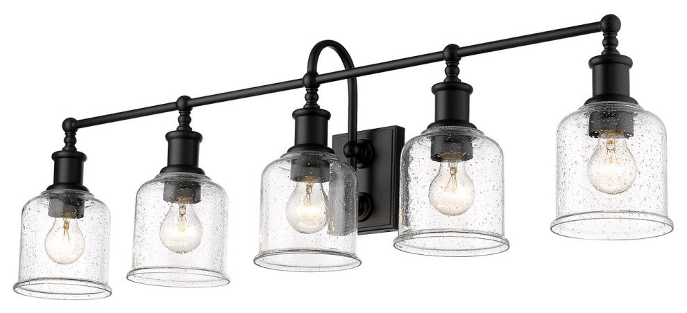 Zlite 734-5V-MB 5-Light Vanity, Clear Seedy