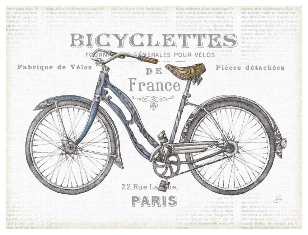 "Bicycles II v2" Digital Paper Print by Daphne Brissonnet, 26"x20"