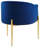 Savour Tufted Performance Velvet Accent Chairs - Set of 2-Navy
