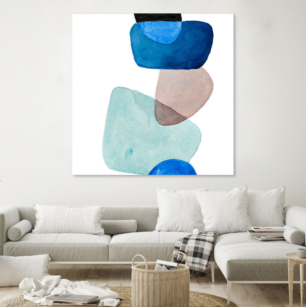 Head Over Heels Abstract II - 54 x 54 by Lanie Loreth
