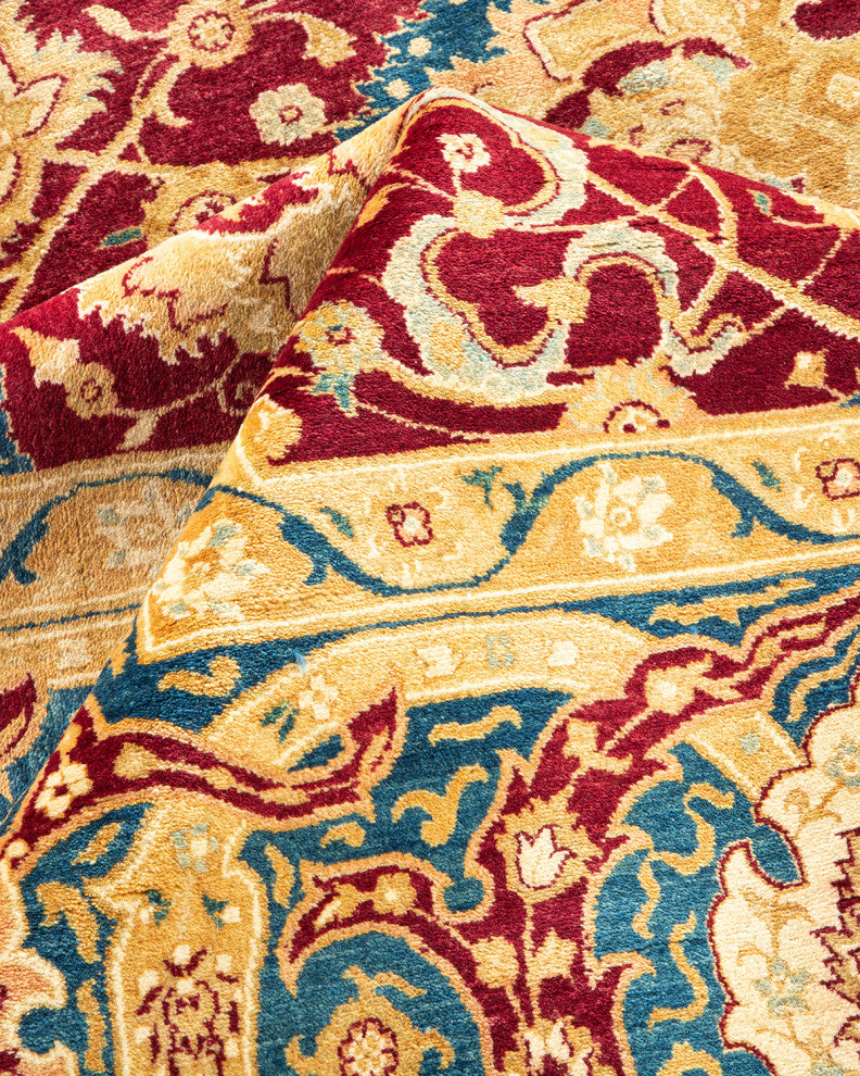 Zuri, One-of-a-Kind Hand-Knotted Area Rug Red, 8'1"x10'0"