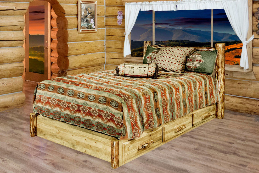 Glacier Country Collection Platform Bed With Storage, 60"