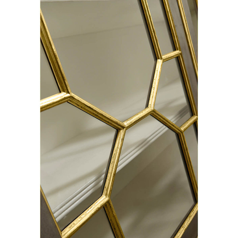 George III Parcel Gilt Secretary Bookcase