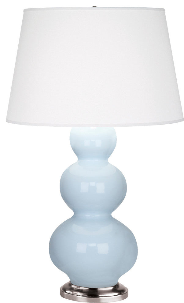 Triple Gourd Table Lamp, Baby Blue