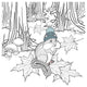 "Color the Forest Color VII" Digital Paper Print by Elyse DeNeige, 20"x20"