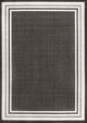 James Modern Border Stripe Indoor/Outdoor Area Rug, Black/Cream, 3x5