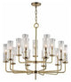 Hudson Valley Wentworth 15 Light Chandelier 3930-AGB