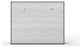 Invento Horizontal Murphy Bed With mattress 63 x 78.7 inch, Slate Grey/White Monaco