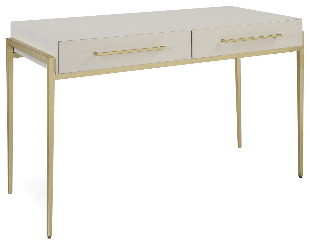 Uttermost Jewel Modern White Desk
