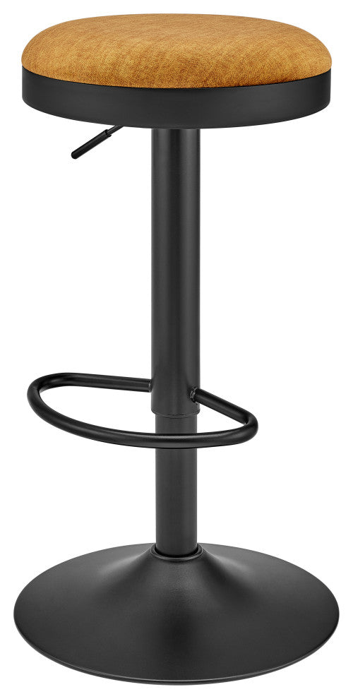 Juno Velvet Gaslift  Bar Stool, Padburry Amber