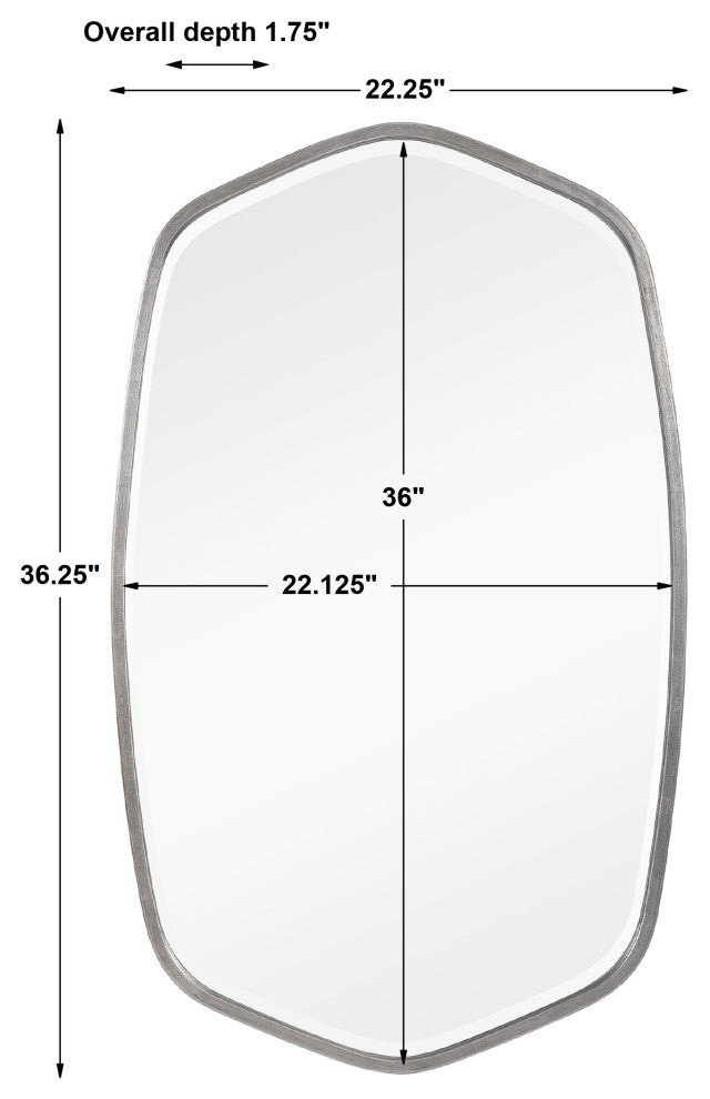 Uttermost Duronia Brushed Silver Mirror