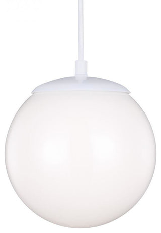 Leo 1-Light Pendant, White