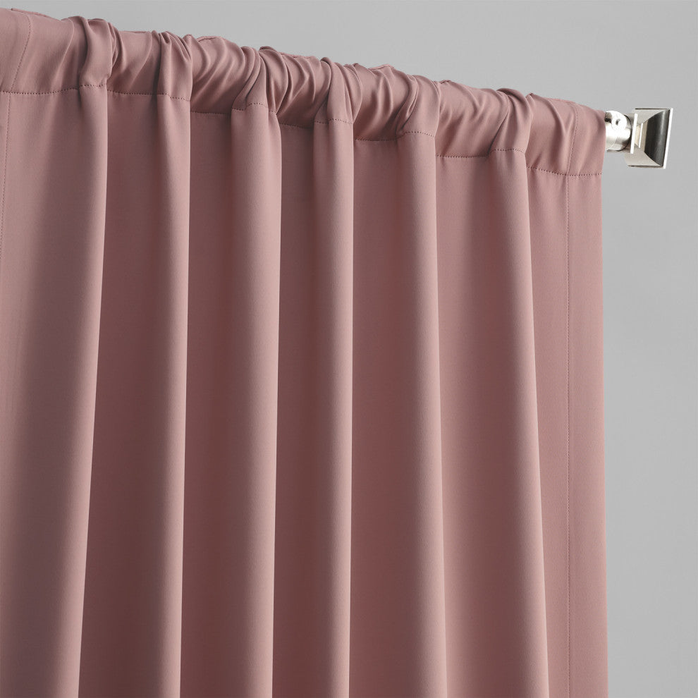 Room Darkening Curtain Panel Pair, Fresco Blush, 50"x108"