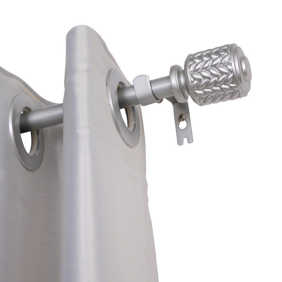 UTOPIA ALLEY 3/4 Inch Curtain Rod - Curtain Rods For Windows, Nickel, 48"-86"
