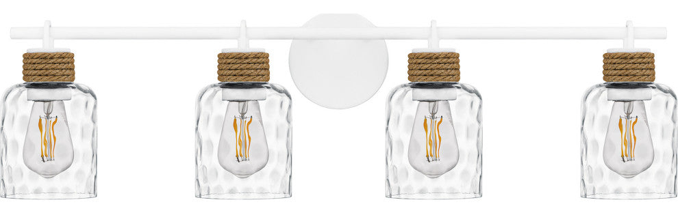 Quoizel BTC8634 Baltic 4 Light 34"W Vanity Light - Matte White