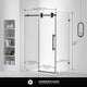 Frameless Shower Enclosure Sliding Shower Glass Door - Tempered Glass, Black, 48"