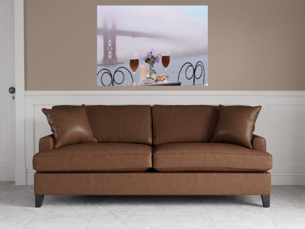 Up Close Overcast Bistro Caf" Golden Gate Bridge 2 Giclee Wrap Canvas Wall Art