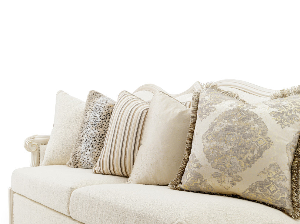 Chamberi BouclÃ© Sectional Sofa - French Vanilla/Classic Pearl