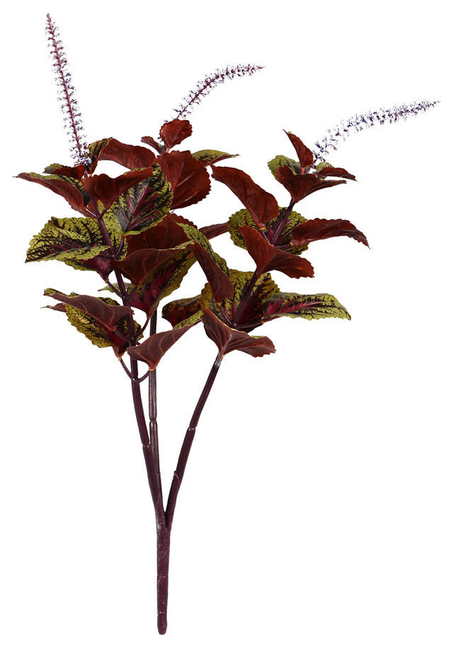 15" Green/Purple Perilla Stem 3/Pk