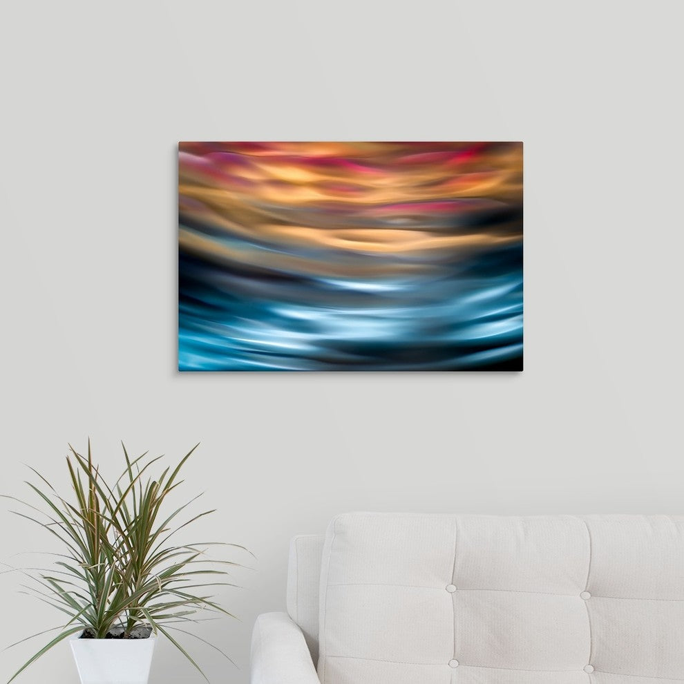 "Velvet Water IX" Wrapped Canvas Art Print, 24"x16"x1.5"