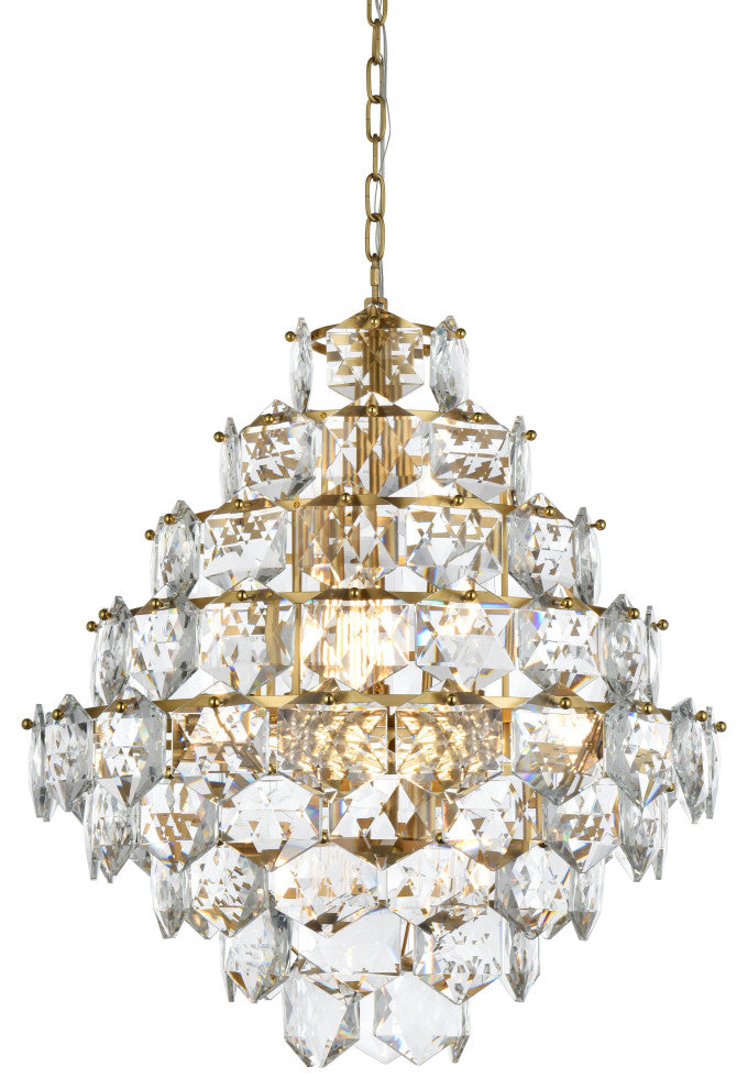 Home Living 24" Chandelier, Satin Gold