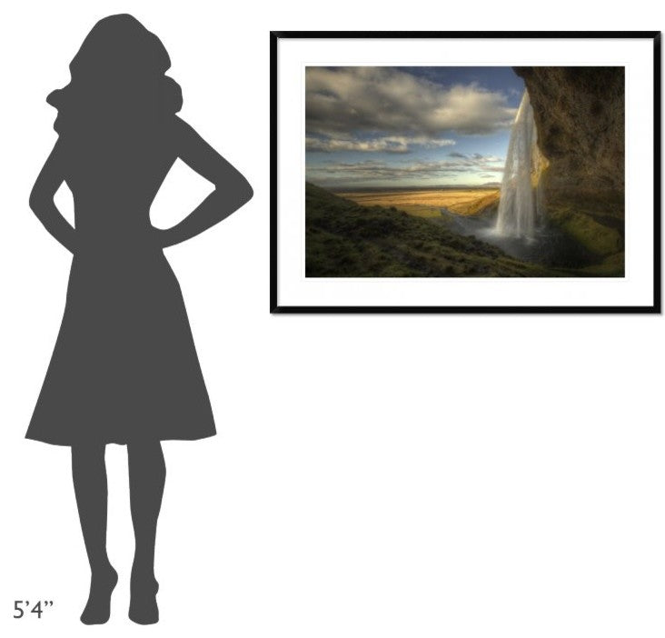 "Seljalandsfoss" Framed Digital Print by Max Witjes, 44x32"