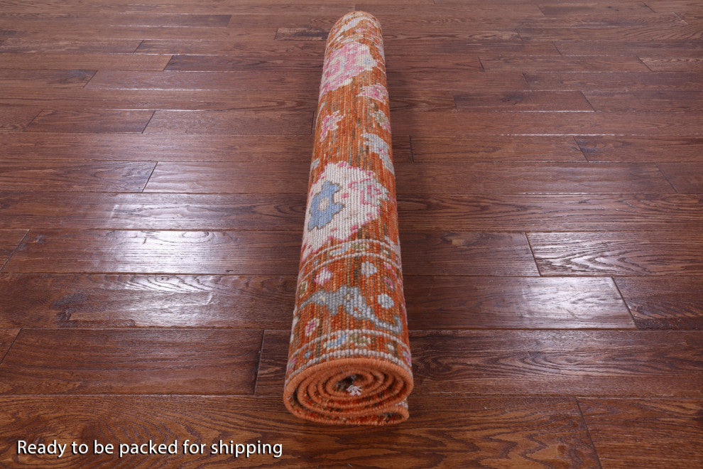 4' 2" X 6' 3" Turkish Oushak Handmade Wool Rug - Q13668