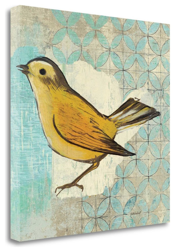 "Wilsons Warbler II" By Kathrine Lovell, Giclee Print on Gallery Wrap Canvas