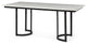 Modern Marble and Metal Dining Table