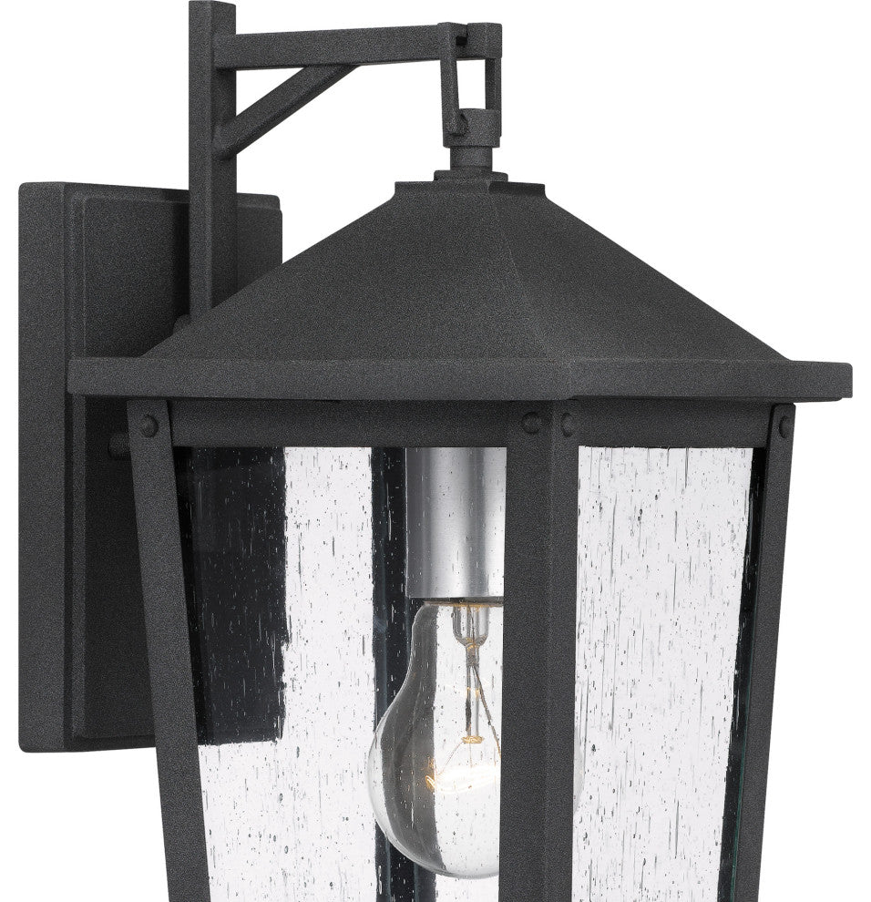 Quoizel STNL8407 Stoneleigh 13" Tall Outdoor Wall Sconce - Mottled Black