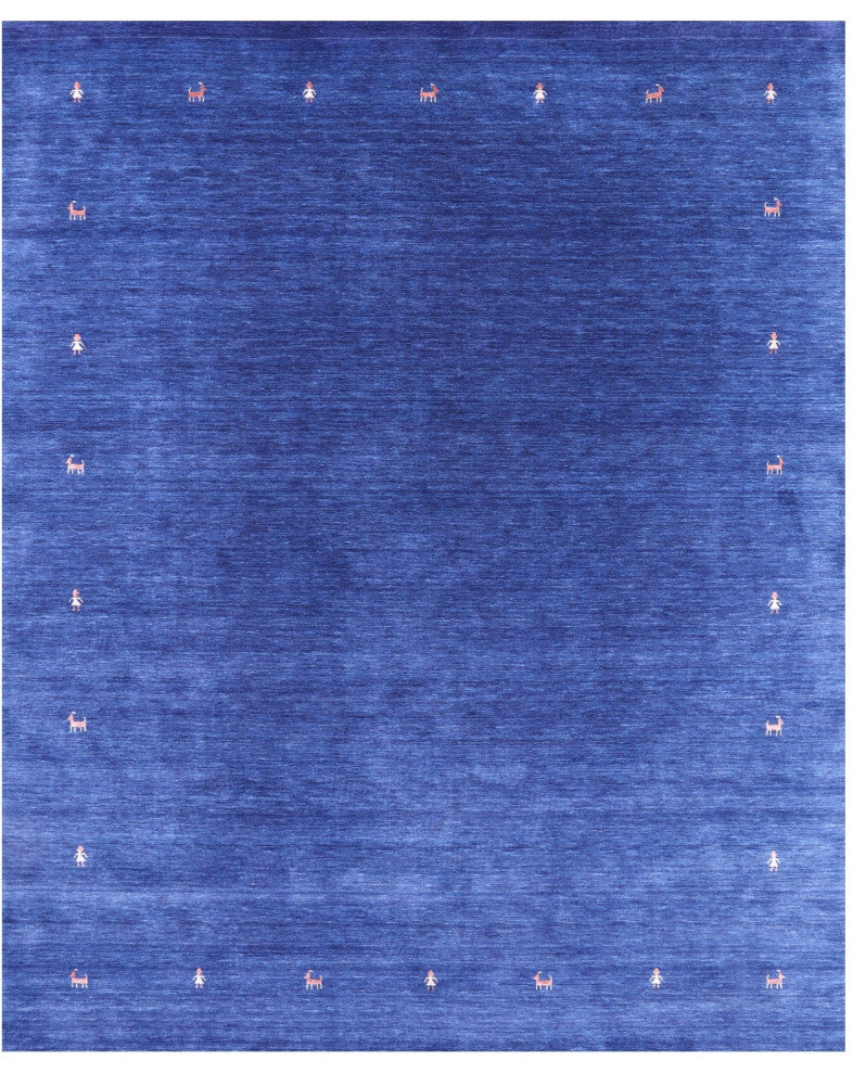 8' 0" X 10' 0" Persian Gabbeh  Hand Knotted Wool Rug - Q15270