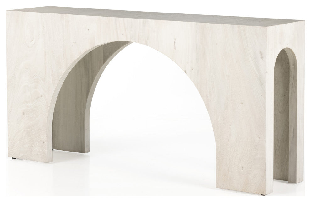 Fausto Console Table-Bleached Guanacaste