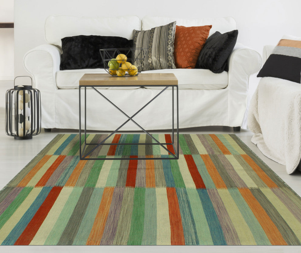 Winchester Kilim Said Red/Brown Rug, 5'4x7'11