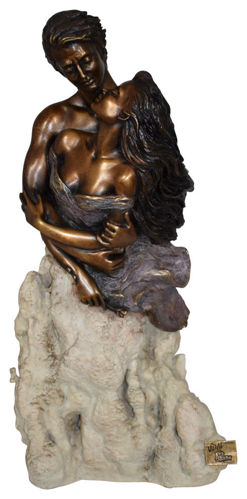 Passion, Bronze Statue from the Vidal Collection COA included 7" x 10" x 2
