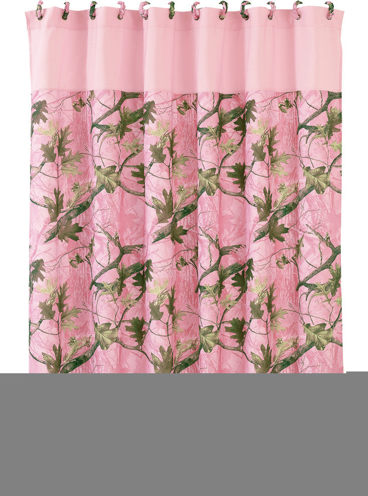 Pink Oak Camo Shower Curtain