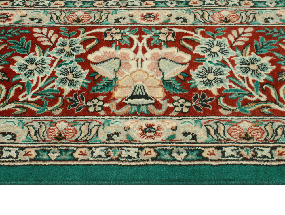 Pak-Persian Corrine Green/Red Rug, 8'2x10'0