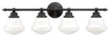 Vaxcel Huntley 4-Light Vanity, Oil Rubbed Bronze