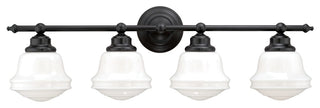 Vaxcel Huntley 4-Light Vanity, Oil Rubbed Bronze