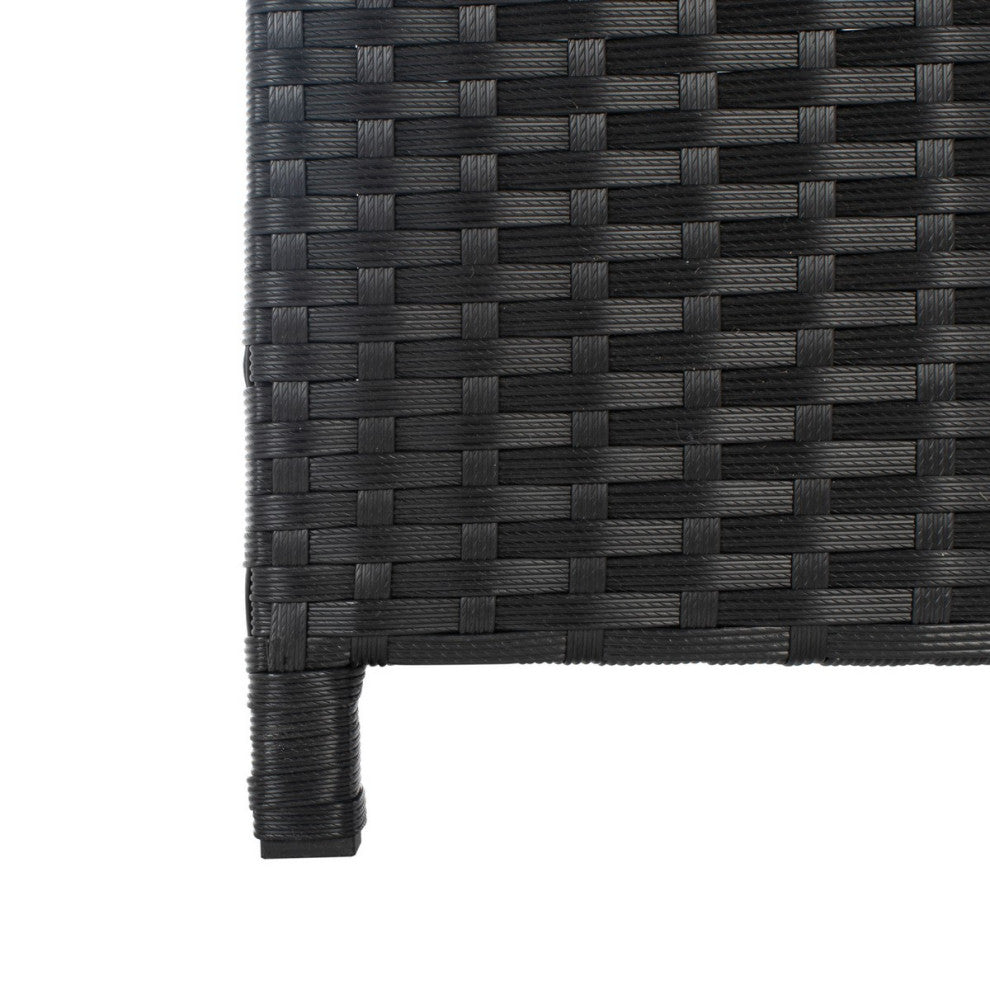 Safavieh Enerson Outdoor Dining Set, Black / White