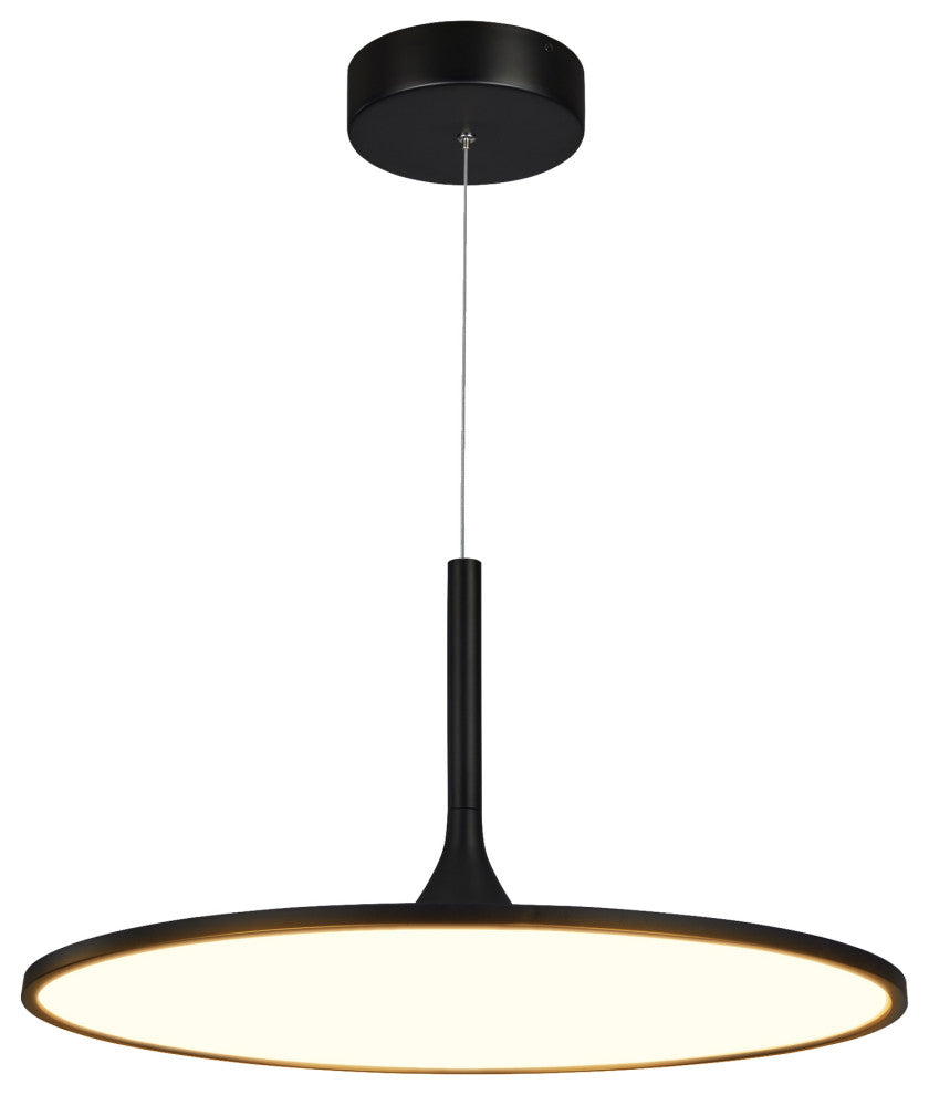 Salm Adjustable LED Chandelier, Black