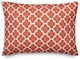 Red Floral Pattern Throw Pillow