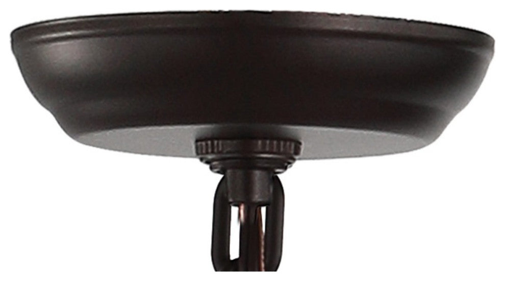 Pagoda Lantern Metal LED Pendant, Oil Rubbed Bronze, 16"