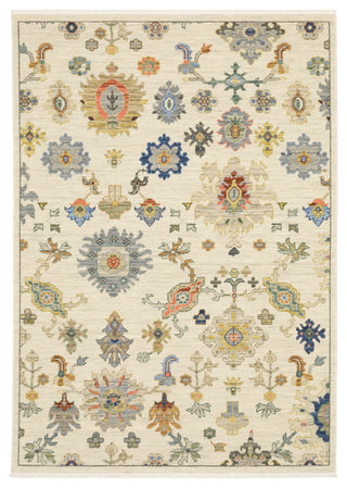 Leoness Floral Fun Indoor Area Rug, Ivory, 2' x 3'